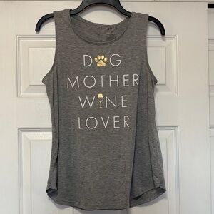 Dog Mother Wine Lover tank top